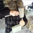 Guédelon : atelier taille de pierre