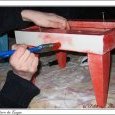 tabouret rouge...