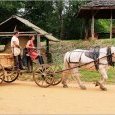 Guédelon : les charretiers