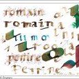 premiers essais de calligraphie