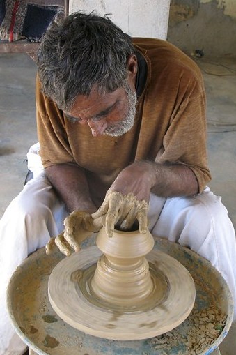 potier en Inde