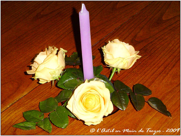 1er rang de fleurs